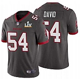 Nike Men & Women & Youth Buccaneers 54 Lavonte David Gray 2021 Super Bowl LV Vapor Untouchable Limited Jersey,baseball caps,new era cap wholesale,wholesale hats